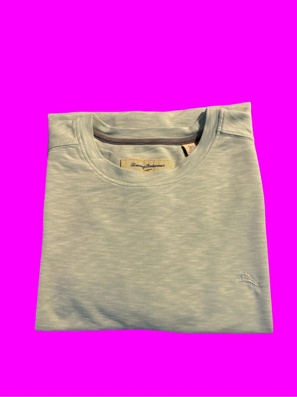 Tommy Bahama Mint Teal Short Sleeve Crew Tee Men’s Shirt Like New Size XL